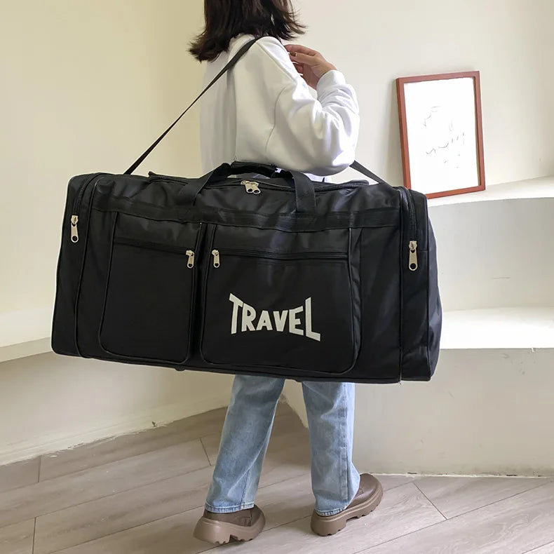 Travel Bag Foldable Large Capacity Waterproof Business Sports Handbag Wear-Resistant Portable Multifunction Duffel Bags Y36A - Ravar