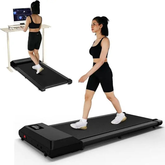 300 Ibs Weight Capacity 2.5 HP 2 in 1 Portable Treadmill for Home with Remote Control LED Display Walking Pad Treadmill - Ravar