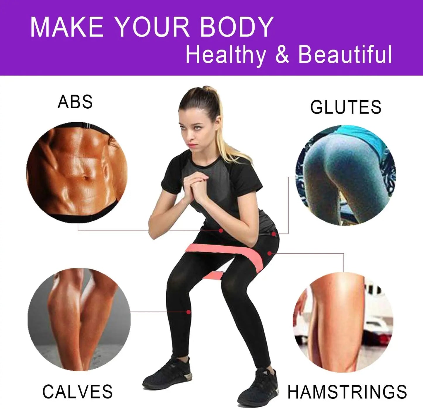 1 to 5 Piece Resistance Bands Set – Versatile Fitness Bands for Strength & Flexibility - Ravar