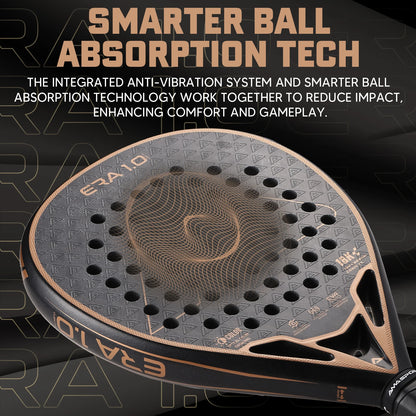 AMA Sport Era 1.0 Cubic 18K Carbon Padel Racket – Diamond Shape with 3D Spin Surface - Ravar