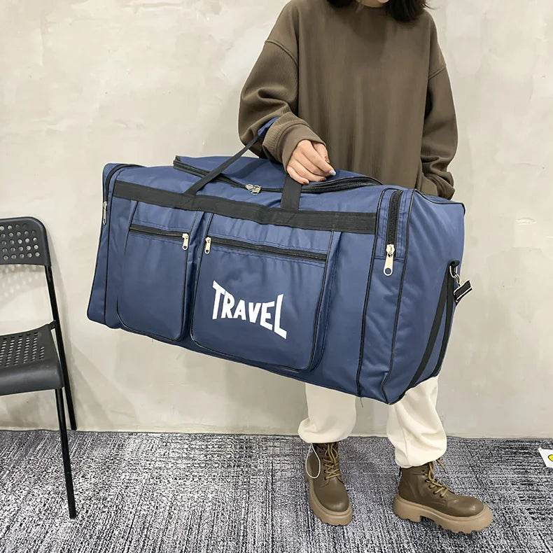 Travel Bag Foldable Large Capacity Waterproof Business Sports Handbag Wear-Resistant Portable Multifunction Duffel Bags Y36A - Ravar