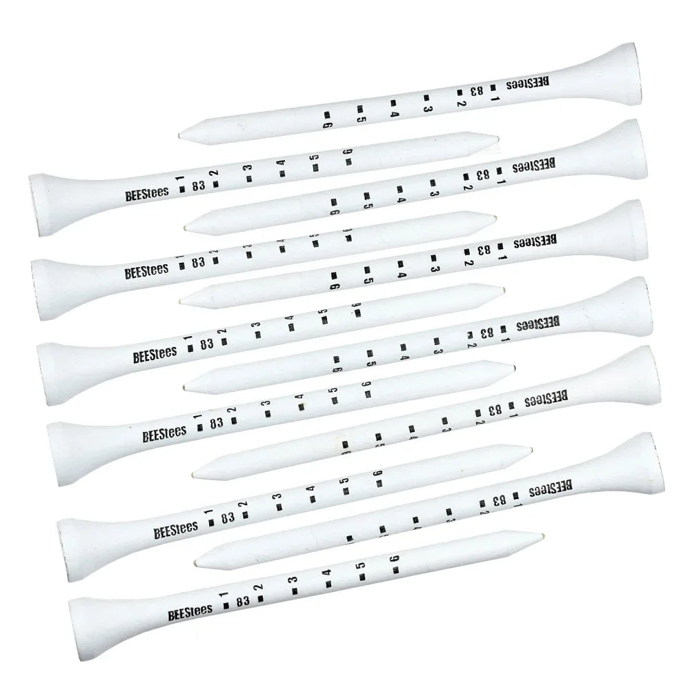 PGM 50pcs Wooden Golf Tees – Durable, Stable Tee Set for Improved Accuracy & Consistent Ball Height (Model D7) - Ravar