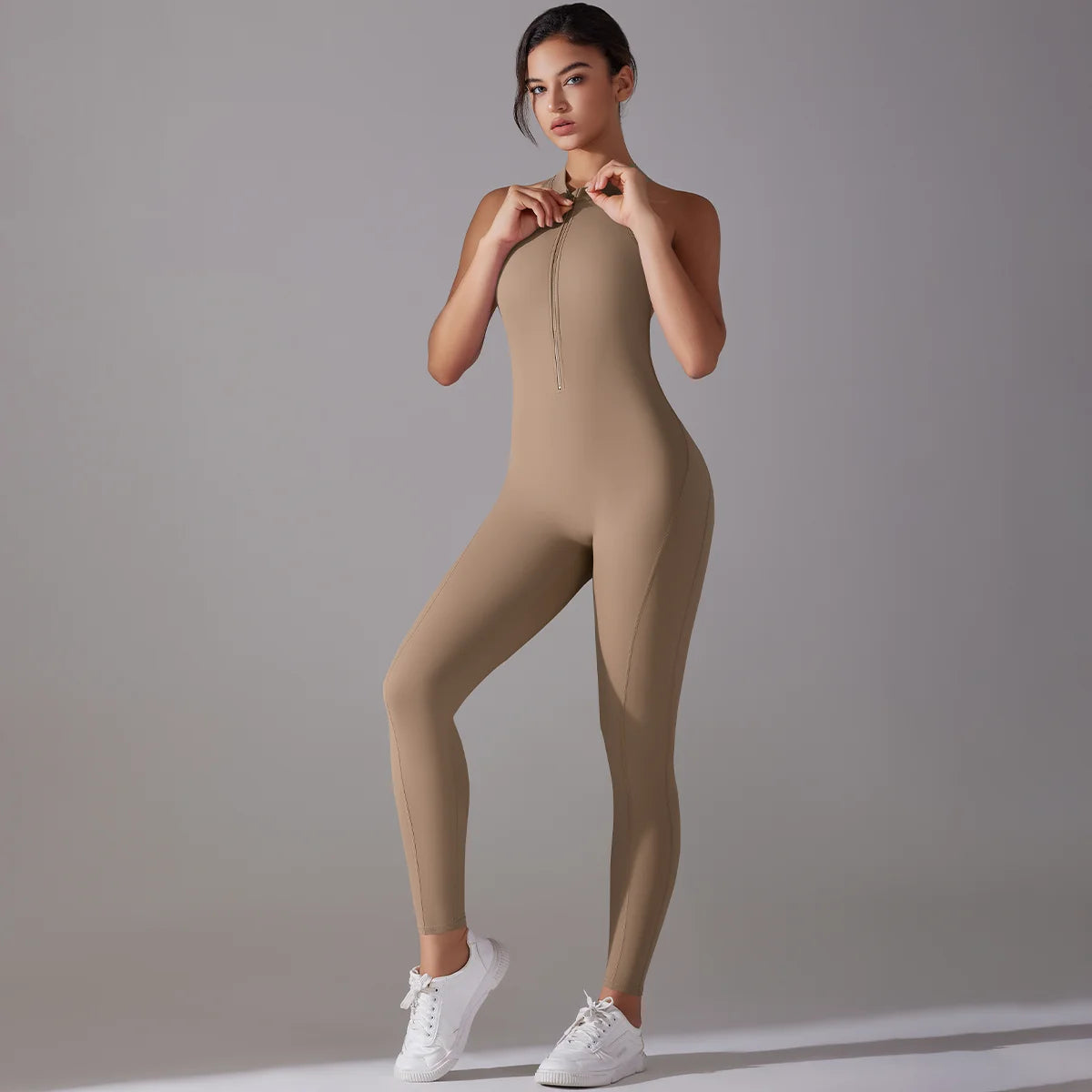 Women’s Scrunch Butt Backless Jumpsuit – Sexy Sleeveless Gym & Yoga One-Piece - Ravar