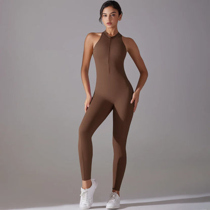 Women’s Scrunch Butt Backless Jumpsuit – Sexy Sleeveless Gym & Yoga One-Piece - Ravar