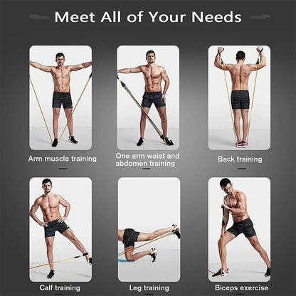 Elastic Resistance Band & Training Set - Ravar