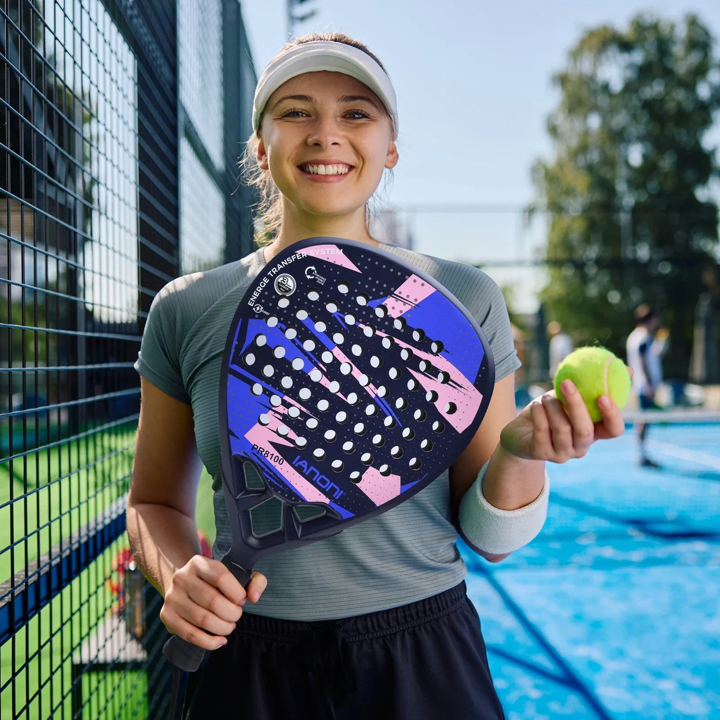 IANONI Carbon Fiber Padel Racket – Lightweight EVA Core for Power & Control - Ravar