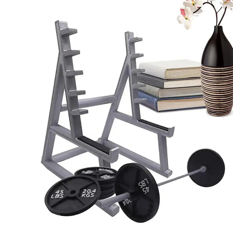 Funny Barbell Squat Rack Pen Holder – The Perfect Desk Accessory for Fitness Enthusiasts - Ravar