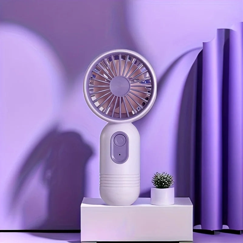 USB Mini Rechargeable Portable Fan with 3 Speeds, Handheld Fan for Gift Choice, Perfect For Office, Outdoor, Travel, Camping - Ravar