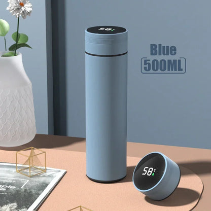 500ml Stainless Steel Insulated Water Bottle – Leak-Proof, Temp Display, 24hr Hot/Cold