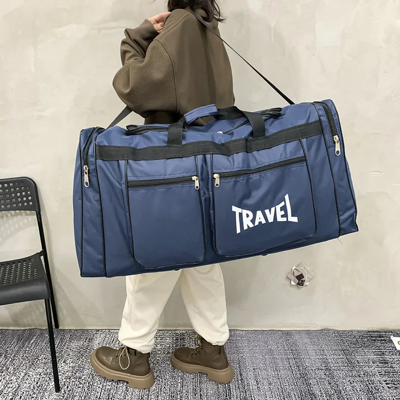 Travel Bag Foldable Large Capacity Waterproof Business Sports Handbag Wear-Resistant Portable Multifunction Duffel Bags Y36A - Ravar