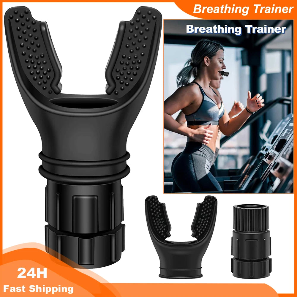 Adjustable Lung Trainer for Breathing & Respiratory Fitness – Increases Lung Capacity & Stamina - Ravar