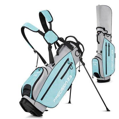 PGM Portable Golf Stand Bag with Braces – Lightweight Golf Club Backpack with Bracket Support for Men & Women