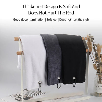 Tri-Fold Golf Towel – Premium Microfiber with Heavy-Duty Carabiner Clip | Quick-Dry & Ultra-Absorbent | 4 Color Options - Ravar