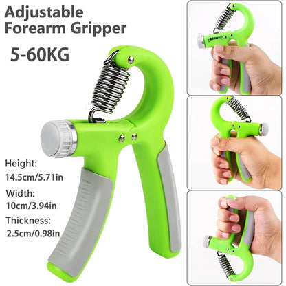 5-Piece Adjustable Hand Grip Strengthener Set for All Fitness Levels
