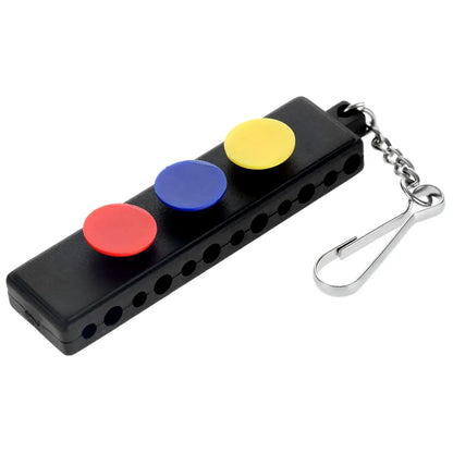 Rubber Golf Tee Holder with Ball Marker Keeper – Holds 12 Tees & 3 Markers, Compact & Durable Golf Accessory (10×2.4cm) - Ravar