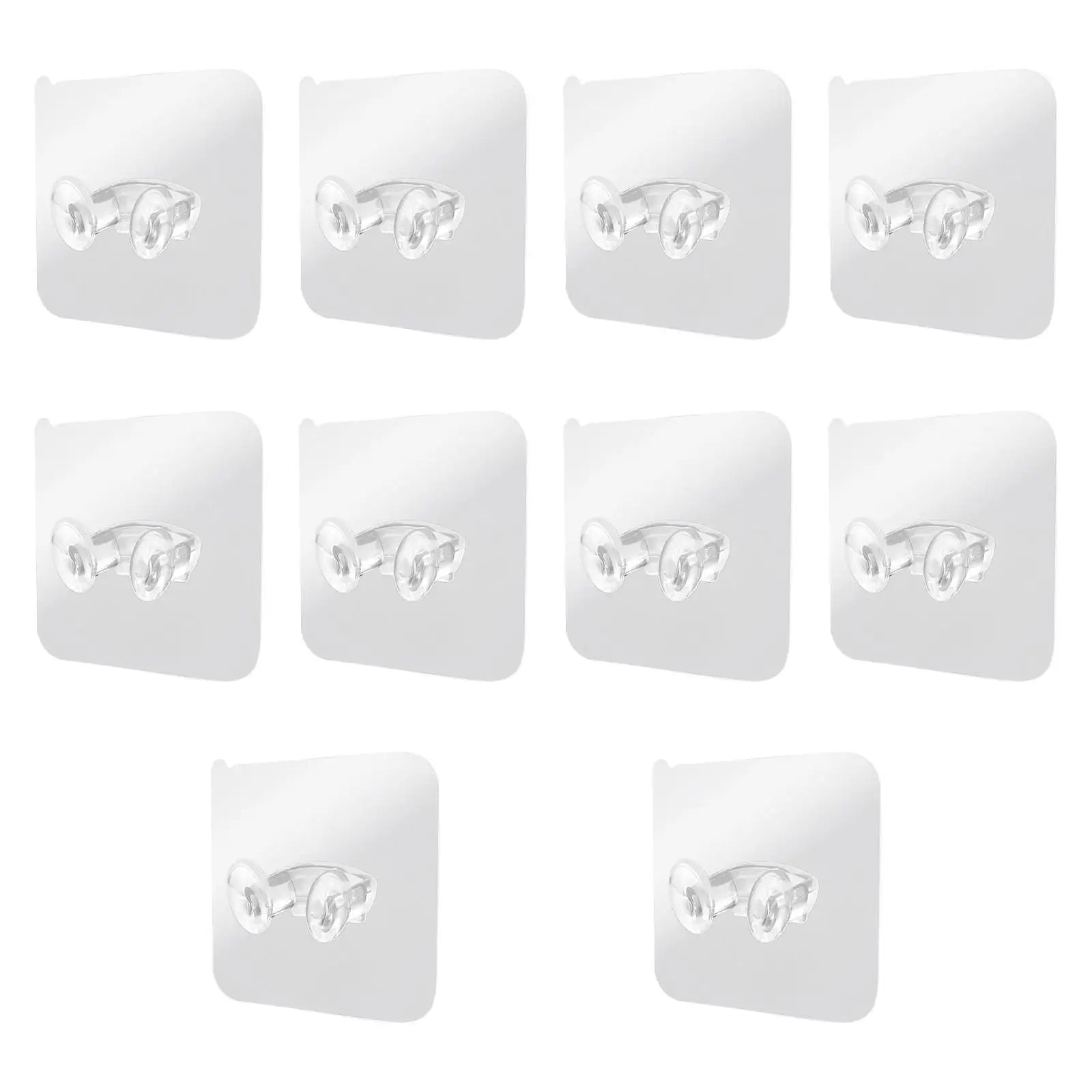 10-Pack Wall-Mounted Badminton Racket Hooks – No-Drill Storage Rack for Home, Garage, Gym - Ravar