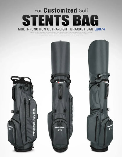 PGM Portable Golf Stand Bag with Braces – Lightweight Golf Club Backpack with Bracket Support for Men & Women