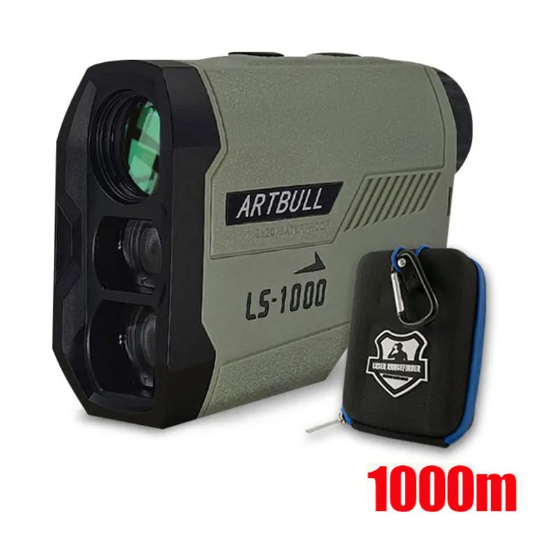 ARTBULL Golf Laser Rangefinder – 1000M/650M Distance Meter with Flagpole Lock, Slope Compensation & 6X Magnification (Model LS-1000) - Ravar