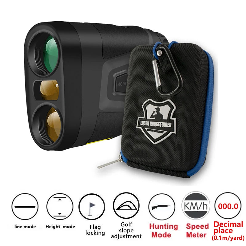 ARTBULL Golf Laser Rangefinder – 1000M/650M Distance Meter with Flagpole Lock, Slope Compensation & 6X Magnification (Model LS-1000) - Ravar