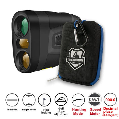 ARTBULL Golf Laser Rangefinder – 1000M/650M Distance Meter with Flagpole Lock, Slope Compensation & 6X Magnification (Model LS-1000) - Ravar