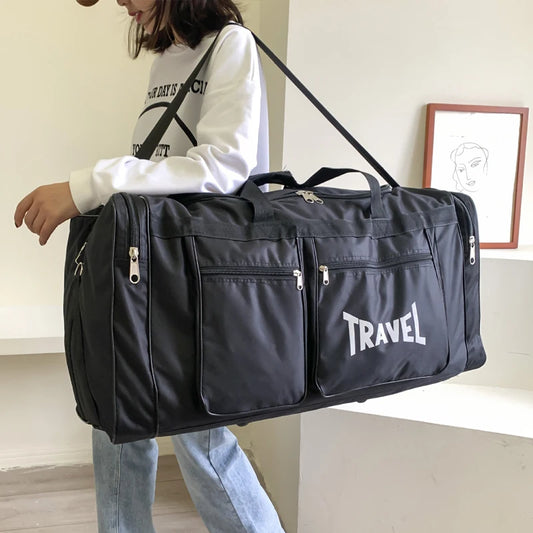 Travel Bag Foldable Large Capacity Waterproof Business Sports Handbag Wear-Resistant Portable Multifunction Duffel Bags Y36A - Ravar