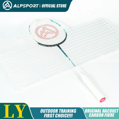 Badminton Racket – Carbon Fiber Offensive Racket for Adults & Teens | 22-27LBS Lightweight Pro Training Racket - Ravar