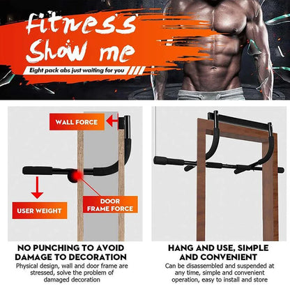 Horizontal Pull-Up Bar & Chin Up Bar - Ravar