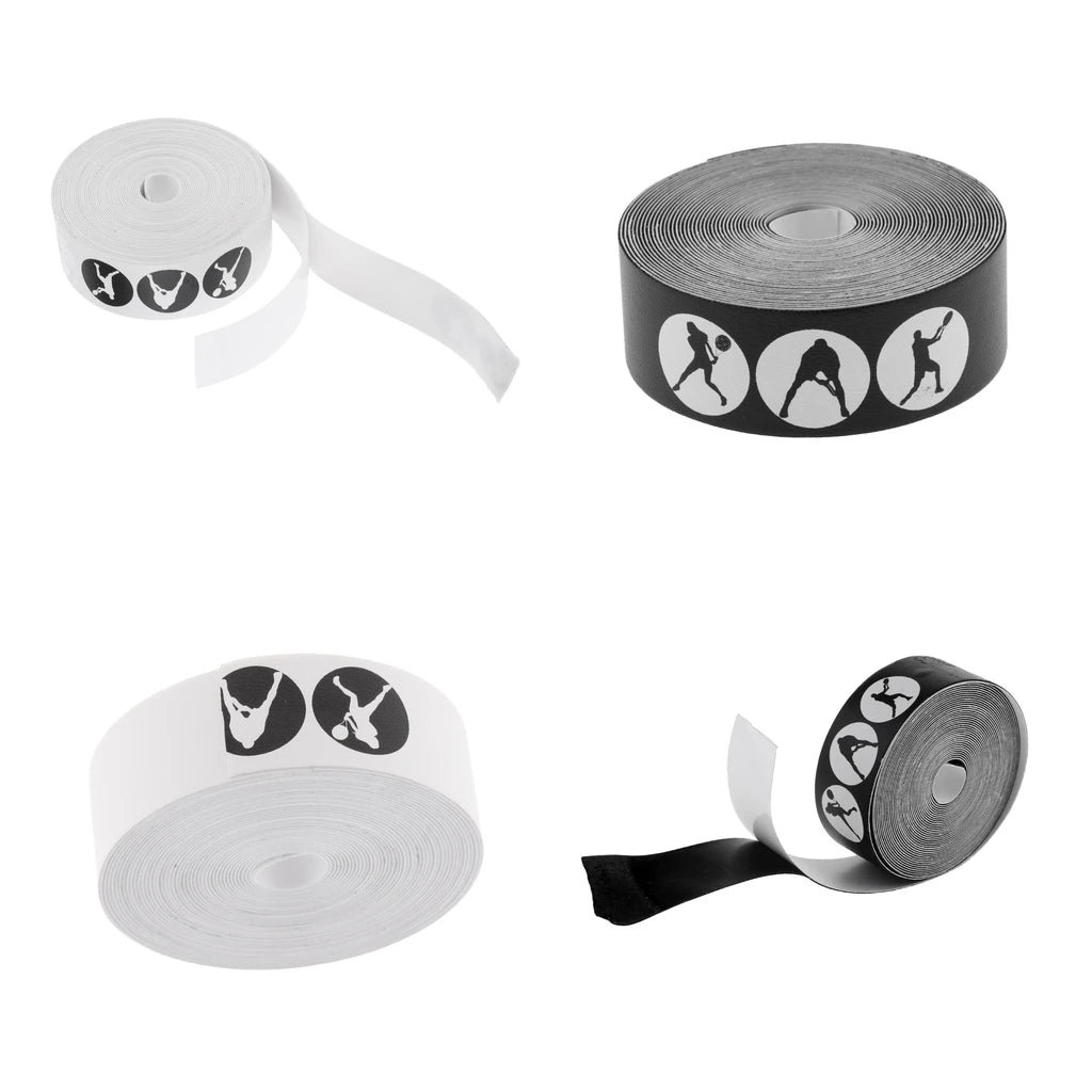 5M Racket Head Protection Tape – Universal PU Guard Strip for Tennis, Badminton & Squash Rackets (Black/White) - Ravar
