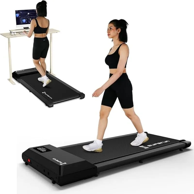 300 Ibs Weight Capacity 2.5 HP 2 in 1 Portable Treadmill for Home with Remote Control LED Display Walking Pad Treadmill - Ravar