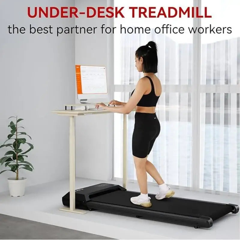 300 Ibs Weight Capacity 2.5 HP 2 in 1 Portable Treadmill for Home with Remote Control LED Display Walking Pad Treadmill - Ravar