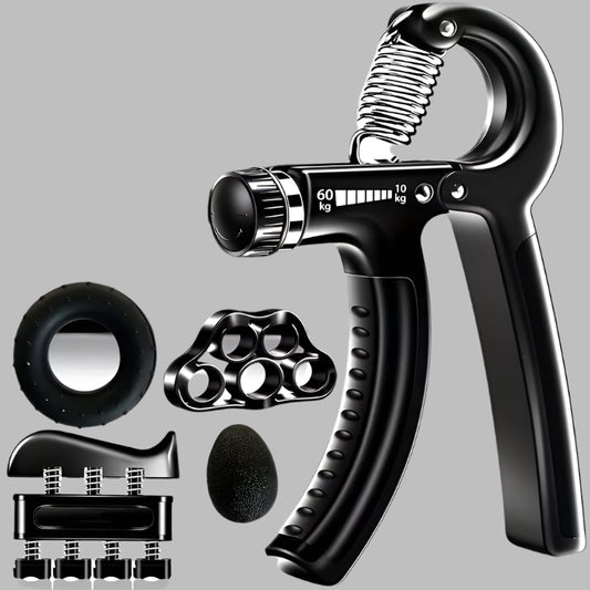 5-Piece Adjustable Hand Grip Strengthener Set for All Fitness Levels