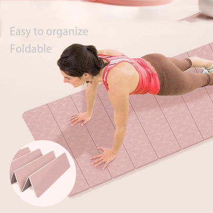 Foldable Yoga Mats Are Suitable for Travel Non-slip, Eco-friendly, Lightweight Folding Exercise Mats, Portable Home Gyms and Out - Ravar