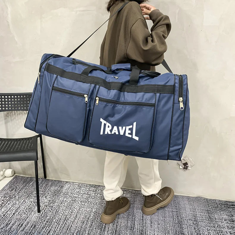 Travel Bag Foldable Large Capacity Waterproof Business Sports Handbag Wear-Resistant Portable Multifunction Duffel Bags Y36A - Ravar