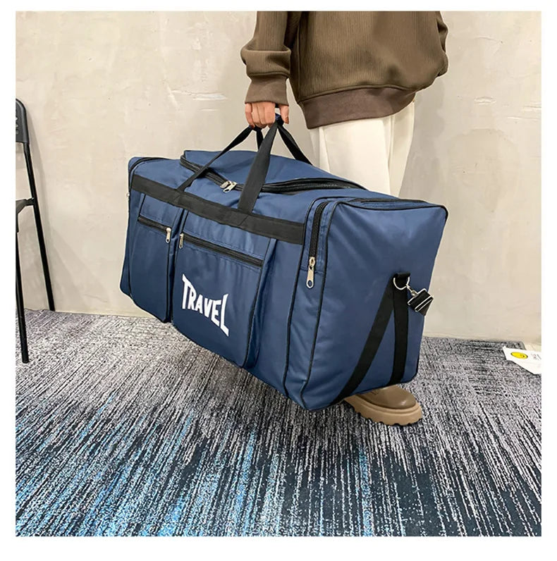 Travel Bag Foldable Large Capacity Waterproof Business Sports Handbag Wear-Resistant Portable Multifunction Duffel Bags Y36A - Ravar
