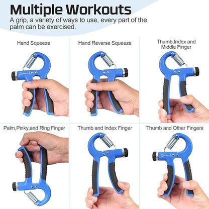 5-Piece Adjustable Hand Grip Strengthener Set for All Fitness Levels
