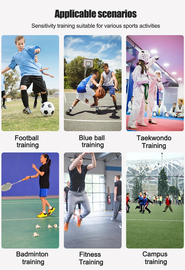 Sports Agility Ladder Football Adjustable Nylon Strap Jumping Ladder Speed Fitness Body Coordination Warm-Up Training Tool - Ravar