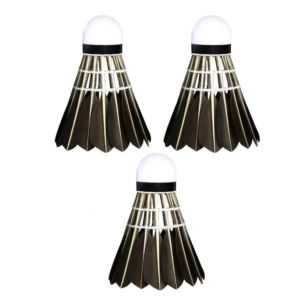 Duck Feather Badminton Shuttlecocks – Durable, High-Speed Birdies for Training & Competitive Play (3/6/12 Pack) - Ravar
