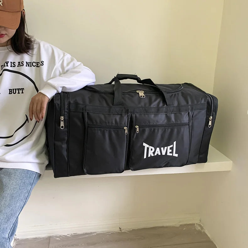 Travel Bag Foldable Large Capacity Waterproof Business Sports Handbag Wear-Resistant Portable Multifunction Duffel Bags Y36A - Ravar
