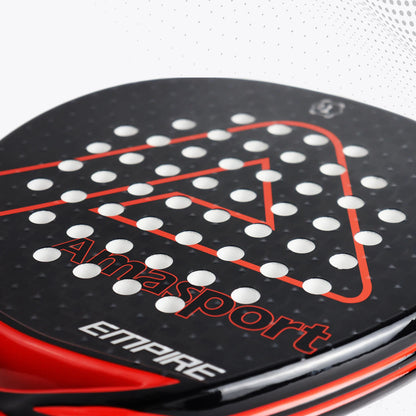 AMA Sport P78 12K Carbon Fiber Padel Racket Set – 2 Pro Diamond Racquets with EVA Core - Ravar