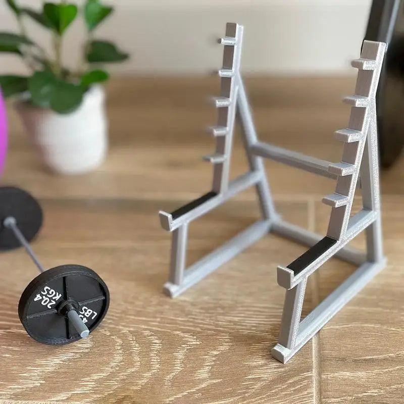 Funny Barbell Squat Rack Pen Holder – The Perfect Desk Accessory for Fitness Enthusiasts - Ravar