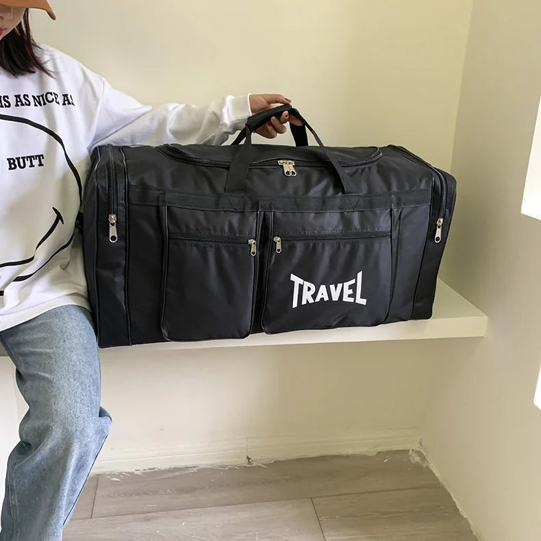 Travel Bag Foldable Large Capacity Waterproof Business Sports Handbag Wear-Resistant Portable Multifunction Duffel Bags Y36A - Ravar