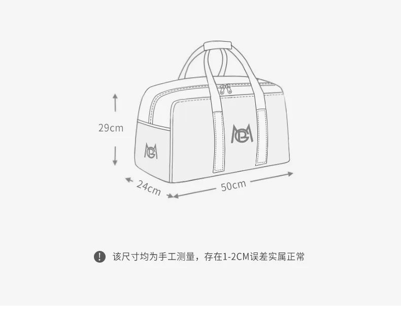 PGM Golf Clothing Travel Bag – Lightweight Waterproof PU Tote for Men & Women - Ravar