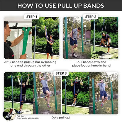 Latex Resistance Bands Pull Up Gym Home Fitness Rubber Expander Loop Strength Assist Workout Training Equipment - Ravar