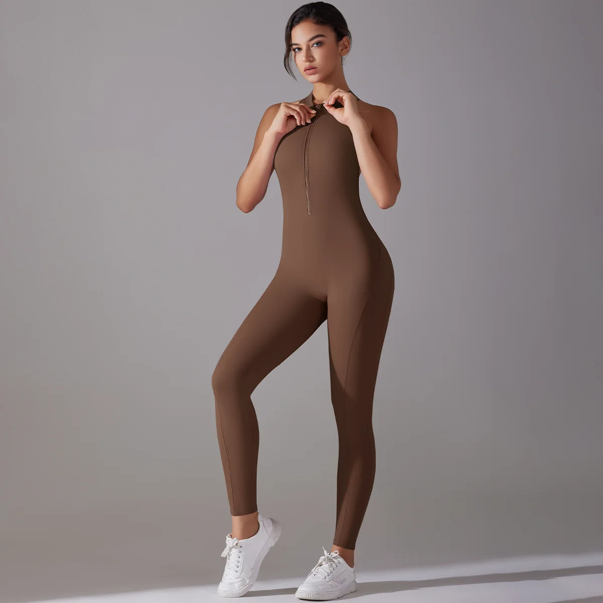 Women’s Scrunch Butt Backless Jumpsuit – Sexy Sleeveless Gym & Yoga One-Piece - Ravar