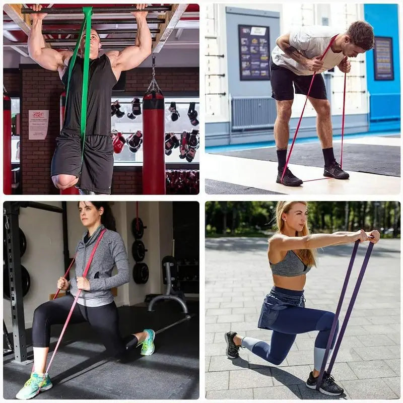 Latex Resistance Bands Pull Up Gym Home Fitness Rubber Expander Loop Strength Assist Workout Training Equipment - Ravar