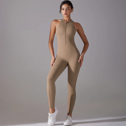 Women’s Scrunch Butt Backless Jumpsuit – Sexy Sleeveless Gym & Yoga One-Piece - Ravar