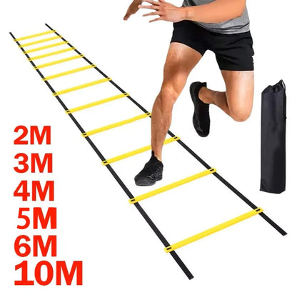 Sports Agility Ladder Football Adjustable Nylon Strap Jumping Ladder Speed Fitness Body Coordination Warm-Up Training Tool - Ravar