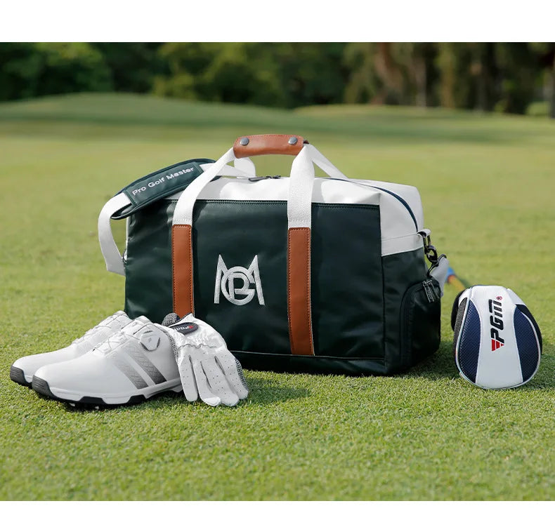 PGM Golf Clothing Travel Bag – Lightweight Waterproof PU Tote for Men & Women - Ravar