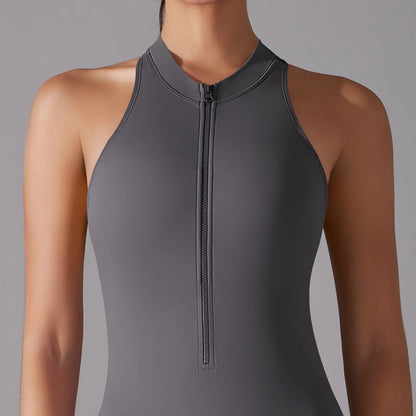 Women’s Scrunch Butt Backless Jumpsuit – Sexy Sleeveless Gym & Yoga One-Piece - Ravar
