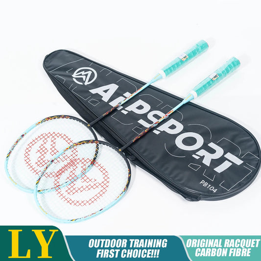 Alpsport badminton rackets and shuttlecocks with a carrying case on a white background.